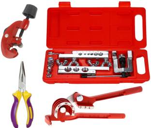 Digital Craft Flaring Tools Kit Tube Flare Tool Kit Brake Lines Air Conditioning New Refrigeration Tube Flaring Repair Tools Kit Multi Vise Tool