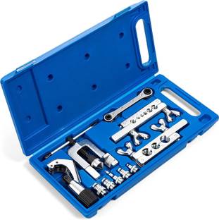 uptodateprouducts Brake Line Flaring Kit with Swaging Set for 45� Single Flares Multi Vise Tool