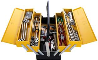 DURELO DKT-87, Multi Tool Set Box for Professionals & DIY use in Home ( 87 Pieces) Workshop & Garage Tool Box