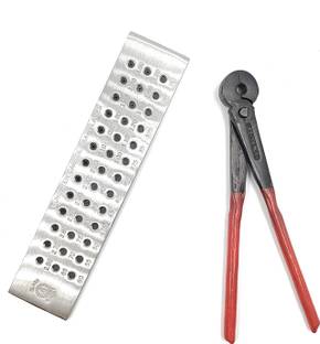 NEWTIMEGOODS NTG Tungsten Carbide Drawplate 52 Holes Round 0.26mm-4.1mm Die for Drawing Wires Multi Vise Tool