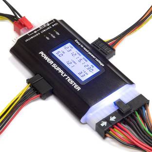 ZITRONIX Computer PC Power Supply Tester, ATX/ITX/IDE/HDD/SATA/BYI Connectors Power Digital Multimeter