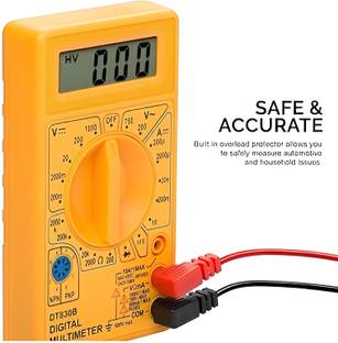 Petrotech Digital Multimeter (Yellow) 440V AC/DC Voltage Tester Digital Multimeter