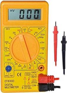 Mystte Digital Multimeter, Multipurpose Electric meter Yellow Pack of 1 Digital Multimeter