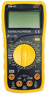 HTC Instruments DM-81 3½ Digital Multimeter Capacitance Diode Transistor and Live Tester Digital Multimeter