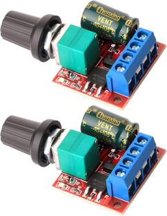 shockley 5A 5V-35V DC Motor Speed Controller 6V 12V 24V PWM Variable Regulator (2 Pc) Multipurpose Controller