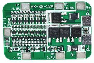 electrolight 6S 12A 24V PCB BMS Protection Board For 6 Pack 18650 Li-ion Lithium Battery Cell Module diy kit Micro Controller Board Electronic Hobby Kit