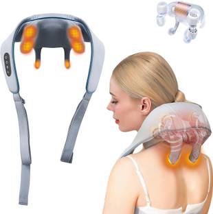 Zovilstore Electric Neck Massager With Heat - Neck and Shoulder Massagers For Pain Relief Deep Tissue 5D Simulate Human Hand Grasping and Kneading Massager
