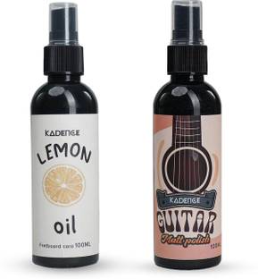 KADENCE 100ml Lemon Oil and 100ml Matte Guitar Polish for Guitar Fretboard Music Instrument Polish