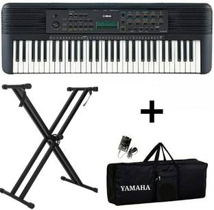 YAMAHA PSR - E273 + CARRY CASE + DOUBLE PIPE STAND + 5 LED LIGHTS PSR - E283 Digital Portable Keyboard