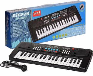BHALALA ENTERPRISE PIANIO 37 Keys BIGFUN Piano Keyboard For Kids With Microphone & DC Power Option Analog Portable Keyboard