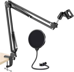 Corslet Nb-35 Microphone Stand Boom Arm Stand Mic Boom Arm for Microphone Microphone Boom Scissor Arm Stand with Pop Filter
