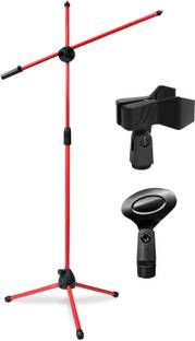 KADENCE Red Heavy Duty Adjustable Dual (M30) Microphone Stand
