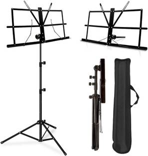 AMG Music Adjustable Music Notation Stand,Portable Folding Music Book Stand Orchestra Music Sheet Stand Music Stand With Carrying Bag Suitable For Instrumental Performance Natation Stand