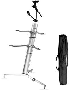 KADENCE Tower Keyboard 2 tier Stand with i pad and mic stand along with carry bag Keyboard Stand
