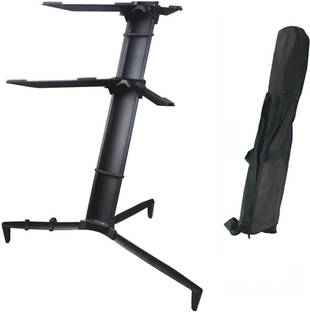 Softline Pro SP20 Double Keyboard Stand With Carry Bag (Black) Keyboard Stand
