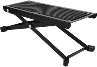 Adiohub Guitar Foot Stool 5 Adjustable Height Folding Foot Rest Made of Solid Iron Folding Stand