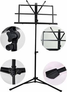 DawnRays Orchestral Music/Notation Stand Music Stand, Height & Angle Adjustable Stand and Music Sheet Clip Holder, Music Note Lyrics Book Stand Portable Strong Body Notation Stand For Instrumental Performance Notation Stand