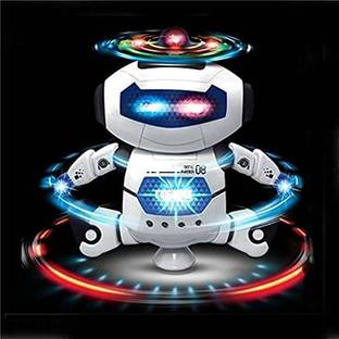 yogi Stylish Dancing 360° Spinning Robot Toy with 3D Lights and Music