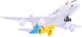 Toyvala Musical AeroPlane Airbus Bump & Go Toy with Sound & Light-21