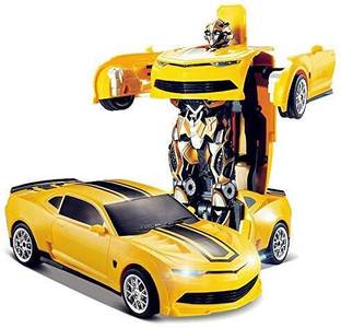 K.D Tinytots Plastic Battery Operated Converting Car to Robot for kids
