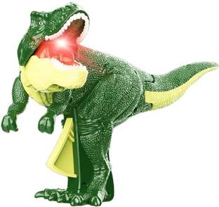 Goyal's Roaring & Head Swinging Dinosaur Toy for Kids with LED Light in Mouth