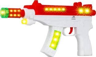 WISHKEY Laser Sound Vibrating Pretend Play Gun Toy with Infrared Light and Sound Effects Guns & Darts