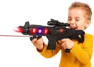 KING TOYZ Battery Operated 3D Projection Strike Toy Gun
