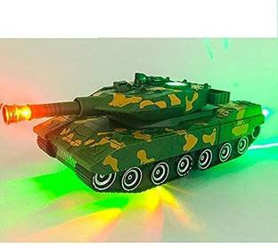 GoBaby Combat Military Car Tank Automatically Transform Robot Toy with Light and Sound