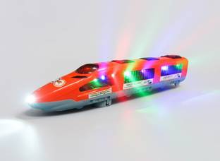 mastidrive Colorful Train Toy with Music and Flashing Lights – No Track Needed