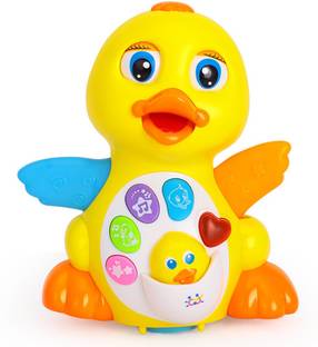 Kiditos EQ Flapping Yellow Duck Infant Electrical Universal Learning Musical Toy