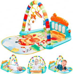Just97 Musical Keyboard Mat Piano Gym Mat Fitness Rack for New Born Baby A20