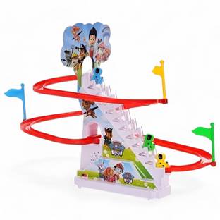 एक्स्क्समी Paw Patrol Track Stair Climbing Toy for Kids|Sliding Musical Toy with Light