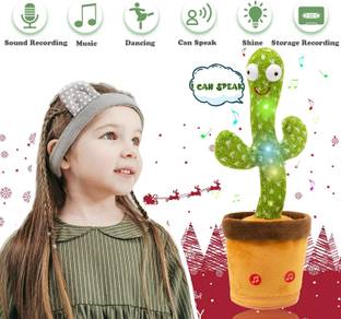 mega star Dancing Cactus Talking Toy Kids Children Plush Electronic Toys