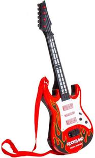 Lattice Red Rockband Musical Instrument Guitar Toy for Kids Boys Kids