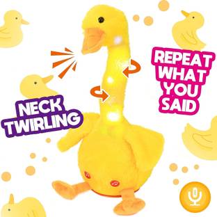 Pepstter Glowing Dancing Duck Toy Repeats What You Say Talking Duckling Twisting Toy