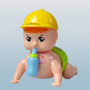 KAVANA Battery Operated Crawling Baby Toy with 3D Light and Music for Kids