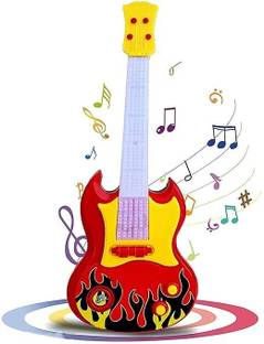 3 जोकर Battery Operated Music And Lights Rock Band Guitar For Kids
