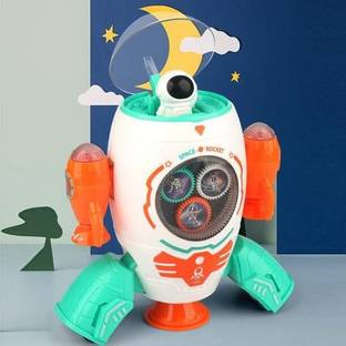 RAINBOW RIDERS Musical Toy for Kids Space Rocket Dancing Robot | Lights & Music | Amazing Sound