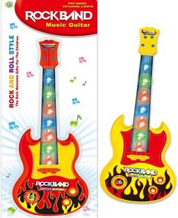 स्टार इम्पेक्स 4 String Stylish Musical Toy 15" Rock Band Music Guitar for Children