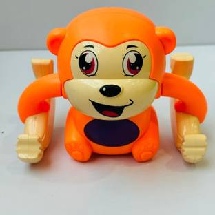 FLYHIGH Crawling Orangutan Banana Monkey With Musical Light and 360° Rotational Toy