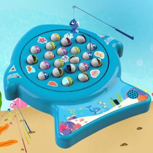 PlayMagic Musical Fishing Game|Fun Interactive Toy|With Lights, Sounds & Rotating Pond