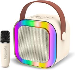 TRICKS TOY Mini Karaoke Machine for Kids With 1 Wireless Microphone, Bluetooth Speaker