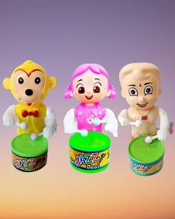 PRIMEFAIR Rattle Drummer Toys with Dancing Action for Kids Toys Sound Toys Key-Operated