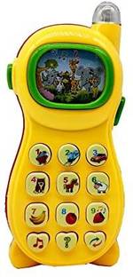 mega shine Battery Operated Role Play Musical Phone Toy for Kids