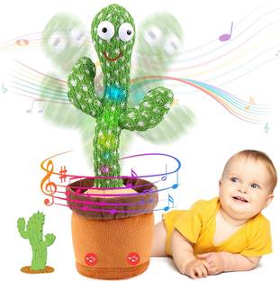 Onshhm Talking & Dancing Cactus Soft Toy with USB Charging Funny Educational toy
