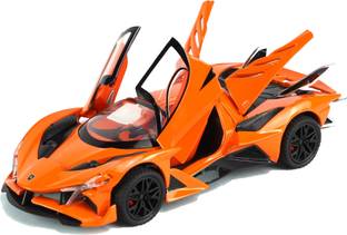 Joy Junction 1:32 Scale Apolo Diecast Pull Back Toy car with Openable Doors, Light & Sound