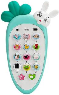 Toyporium Learning Smart Phone with 20 Songs &Chat Button with Light, Music & Animal Sound