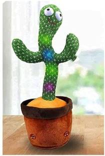 एस ट्रेडर्स Awesome Cactus Toy | LED Lights & Talking Musical Dancing Plush Cactus Toy (Mu
