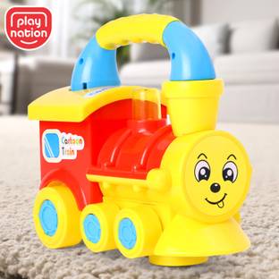 Play Nation Bump & Go Musical Train Engine Toy with LED & Lights for Kids|Best Gift for Baby