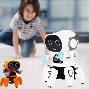 Toyvala Bot Robot Octopus Style, Colorful Lights, Music-All Direction Movement Toy-166